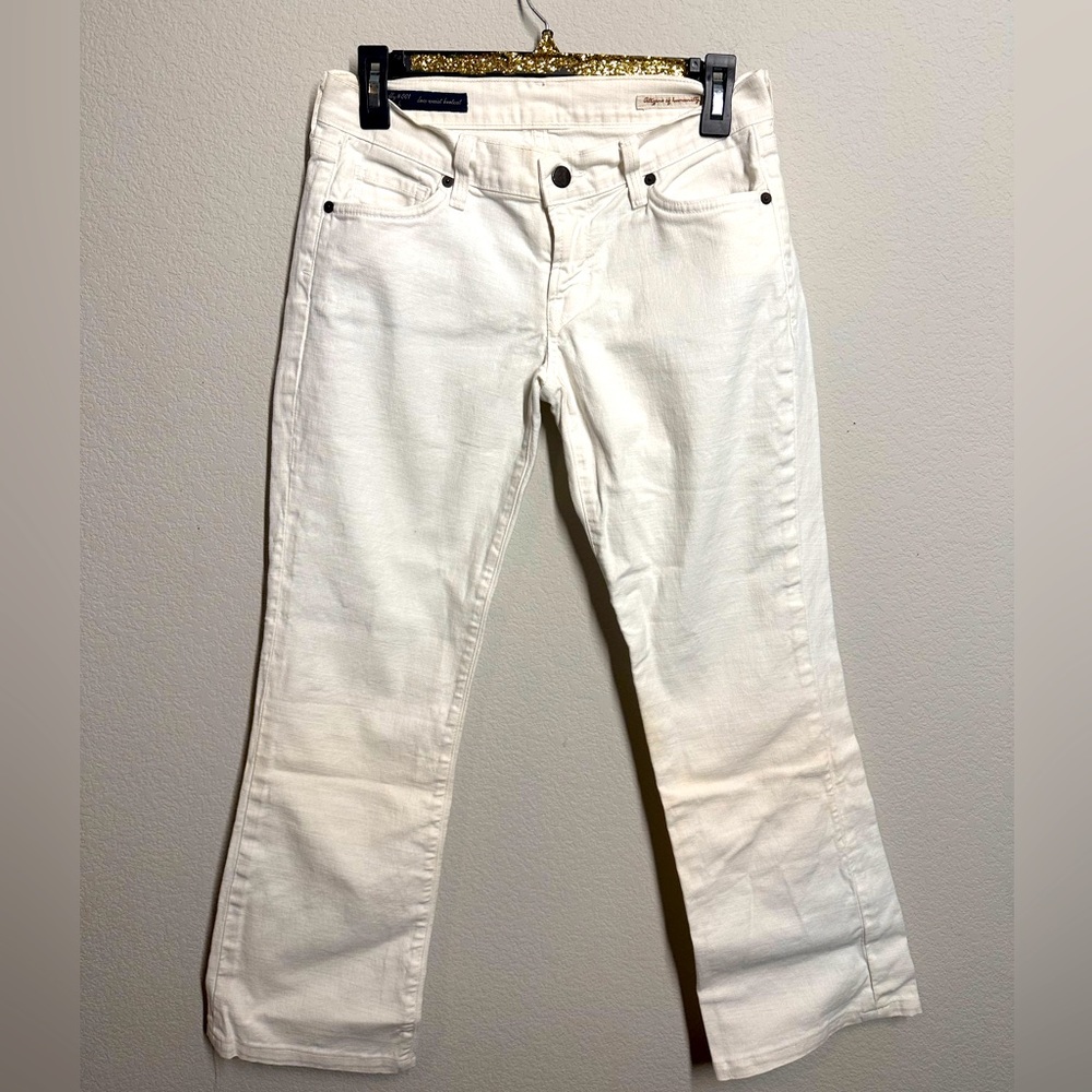 Citizens Of Humanity White Boot Cut Jeans